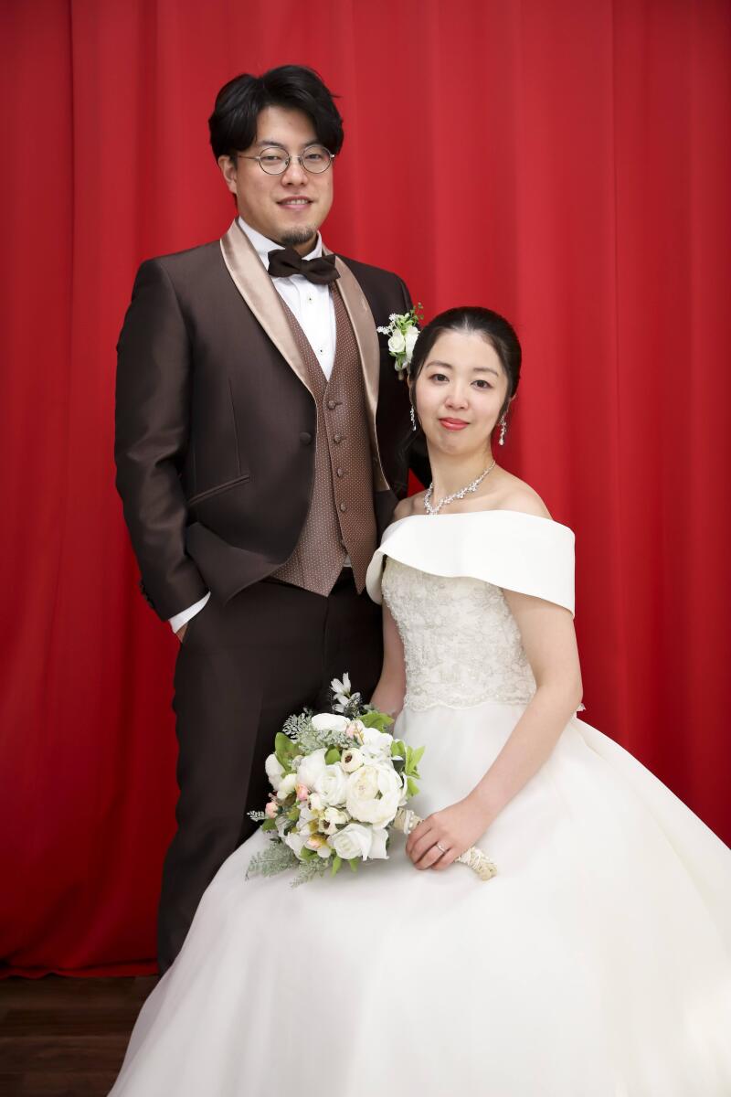 和装から洋装へ着替えてハウススタジオ撮影開始