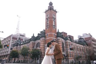 横浜開港記念会館周辺での日本大通り周遊前撮りフォト