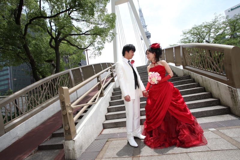 レッドカラードレス☆