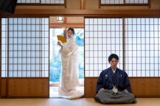 和風スタジオにて和装前撮り撮影