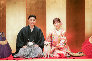 ワンちゃんと撮影もできます☆