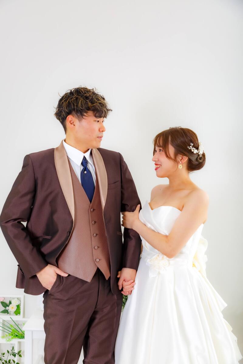 まだ緊張した面持ちで撮影開始
