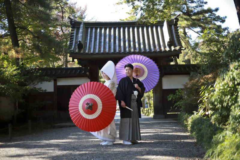 番傘をつかって