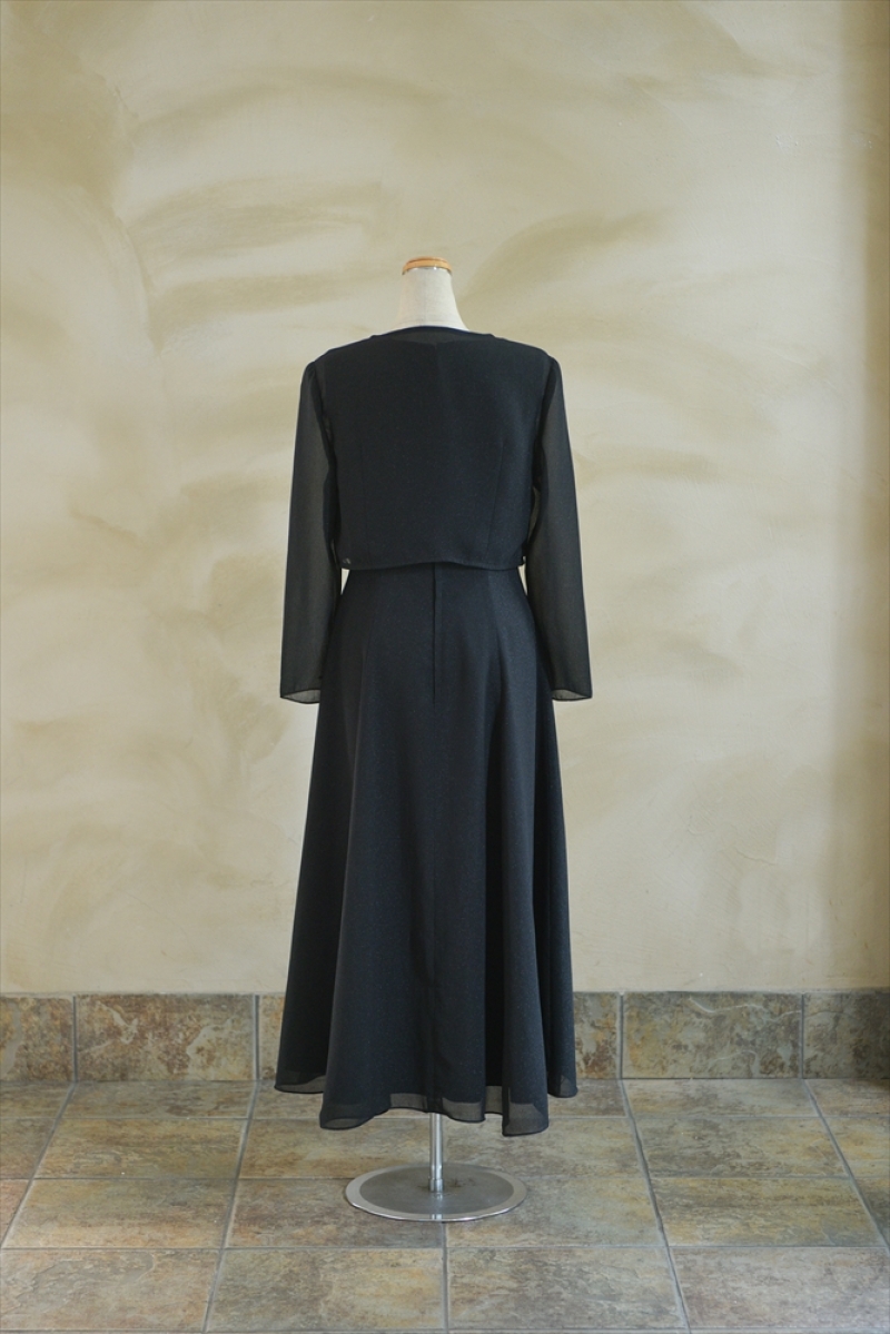 列席ドレス　黒ワンピ/ジャケット　1860