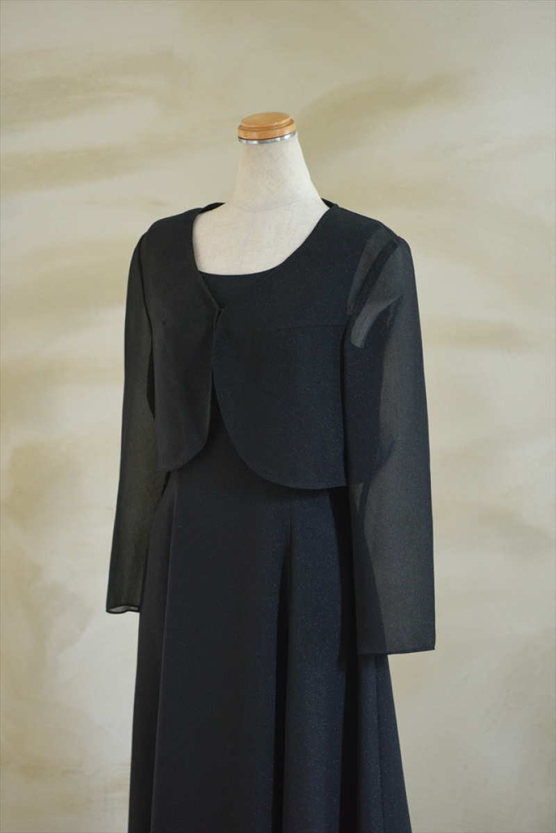 列席ドレス　黒ワンピ/ジャケット　1860