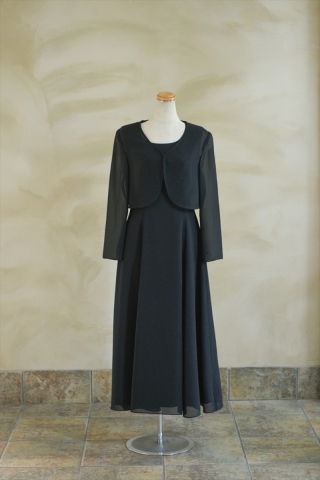 列席ドレス　黒ワンピ/ジャケット　1860