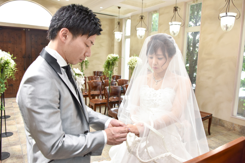 指輪交換・・・