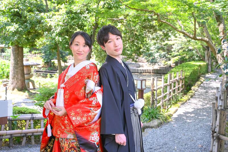 定番☆背中合わせのショット
