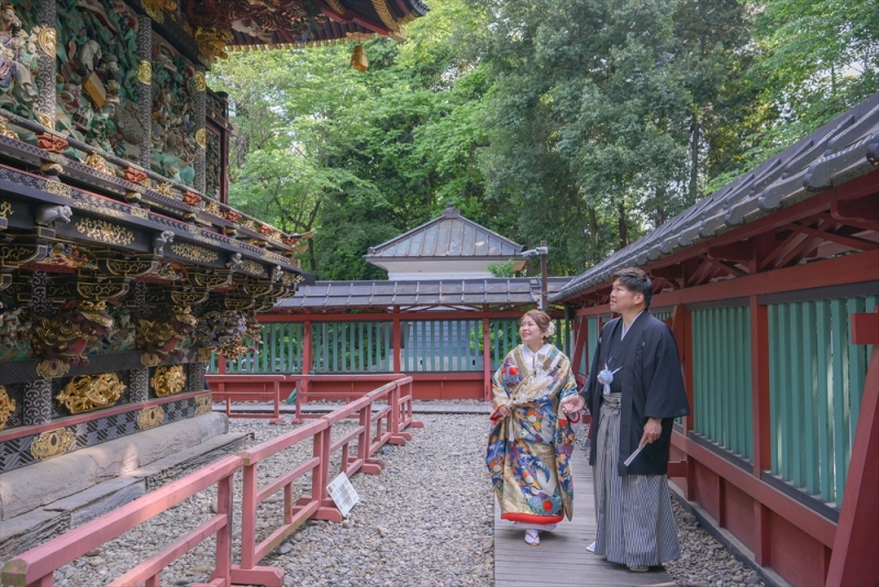 手をつないで国宝のなかをお散歩・・・♡