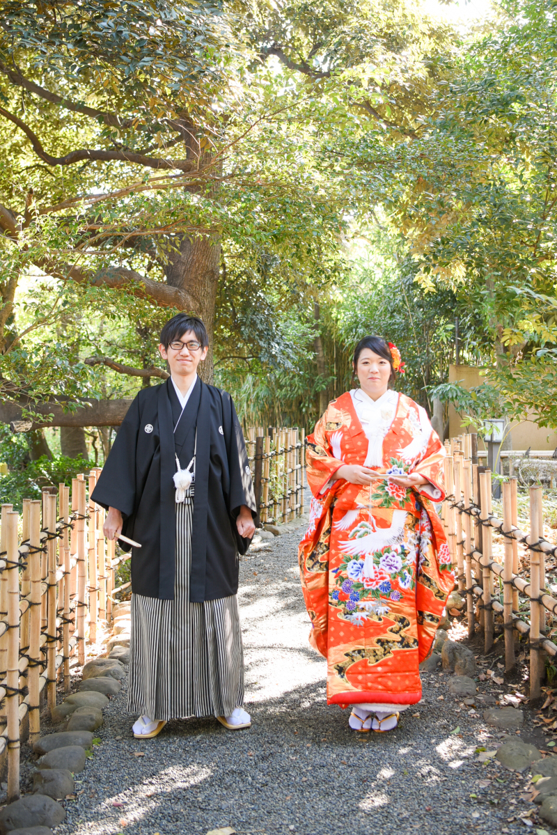 和装でロケーションへ