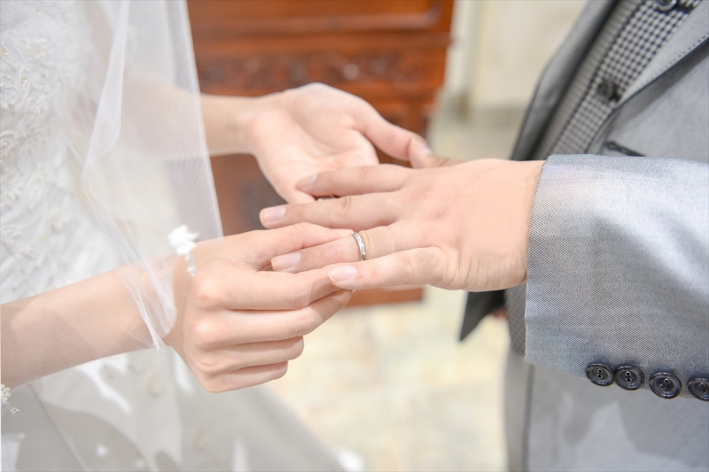 指輪の交換・・・♡