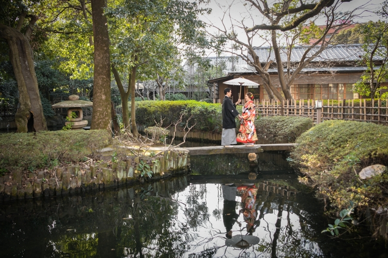 橋の上で&hellip;♡