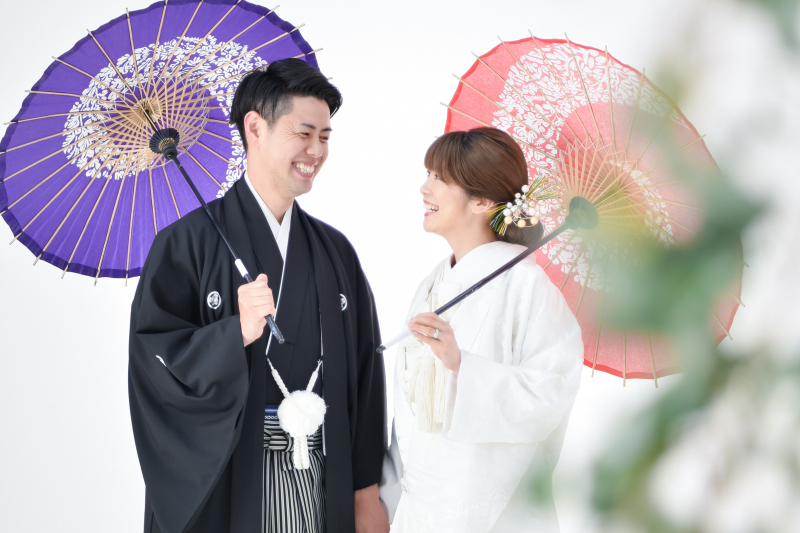 和装定番ポーズ2　和傘