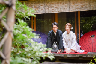 和庭園でフォト&hellip;♡