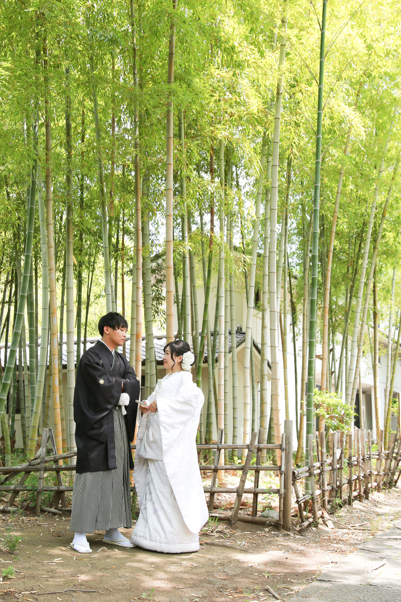 竹林に囲まれて・・・