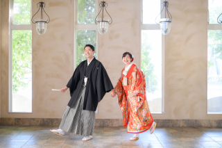 【暑いこの季節には最適】フェリチタのチャペルでも和装でお撮影♪