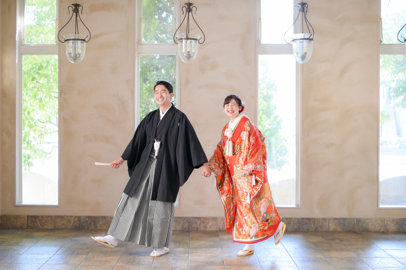 【暑いこの季節には最適】フェリチタのチャペルでも和装でお撮影♪