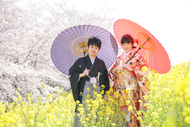 菜の花と・・・