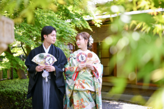 たくさんの緑を入れたロケーションフォト&hellip;♡