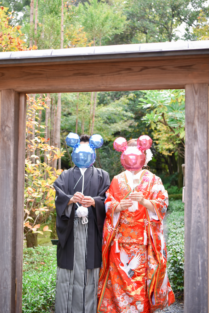 お顔隠しショット