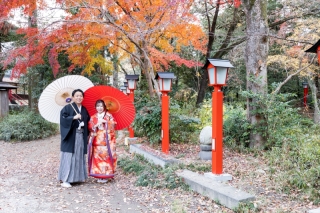 紅葉ロケーションフォト☆わんちゃんと一緒に・・・♡