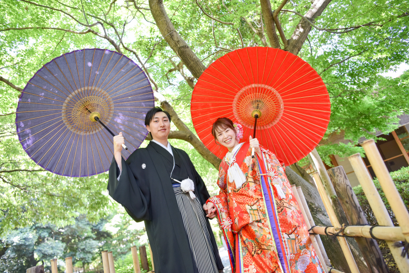 傘を大きく・・・