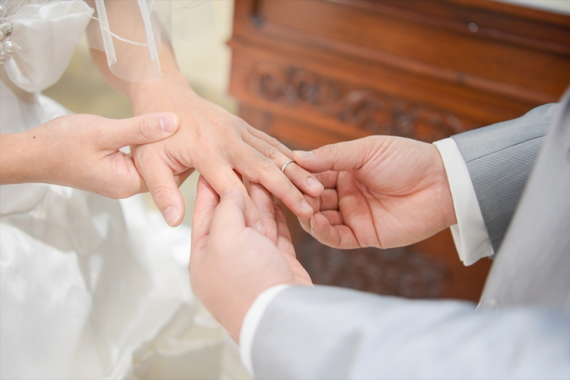 永遠の誓いを指輪に込めて・・・♡