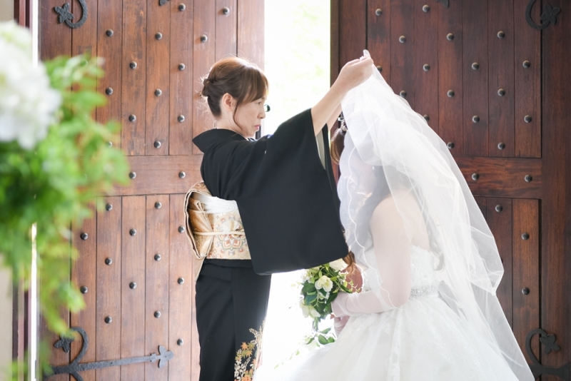 お母さんからベールダウン&hellip;♡