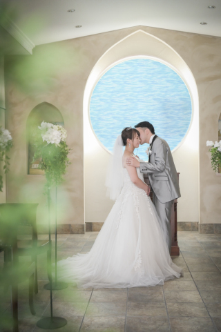 キヌヤ・ブライダルスクエア フェリチタ 熊谷店_お式と同じ流れで★チャペルで挙式風フォト