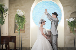 キヌヤ・ブライダルスクエア フェリチタ 熊谷店_お式と同じ流れで★チャペルで挙式風フォト