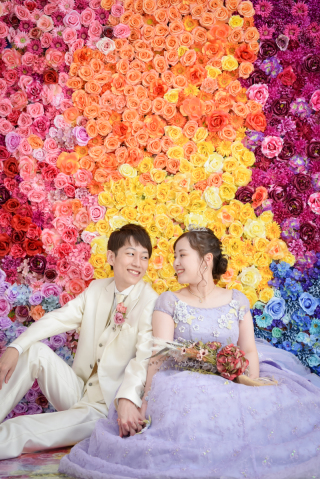 キヌヤ・ブライダルスクエア フェリチタ 熊谷店_ナチュラルから王道のポーズまでいろいろ★洋装スタジオ