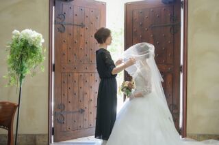 キヌヤ・ブライダルスクエア フェリチタ 熊谷店_お式と同じ流れで★チャペルで挙式風フォト