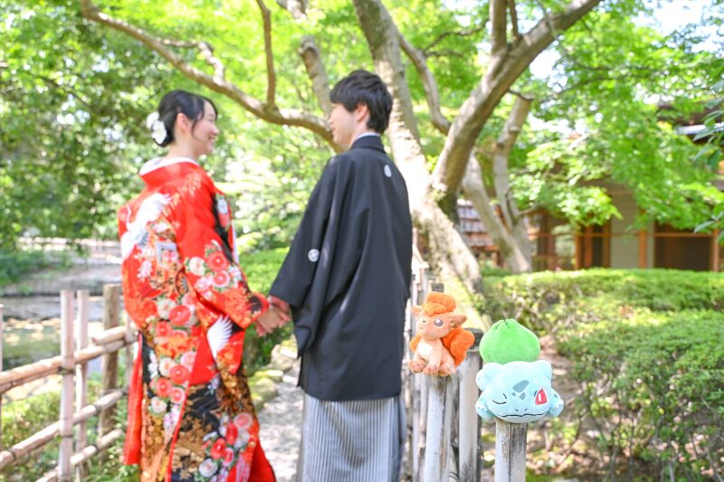 和庭園とスタジオで撮影できる♪和洋フォトプラン