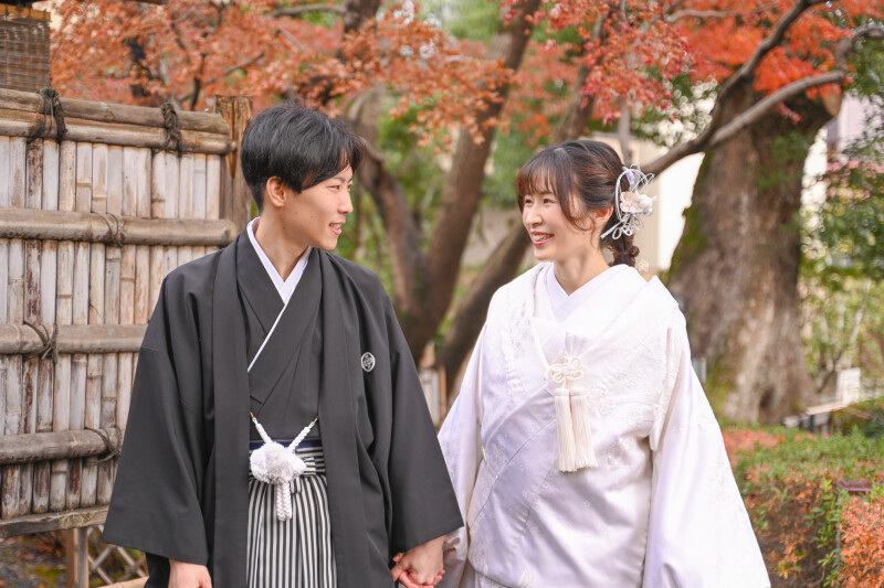 期間限定♪紅葉の庭園で和装&チャペル内で洋装の和洋プラン