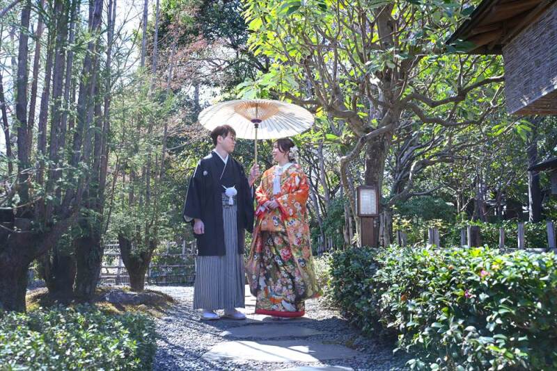 和庭園和装ロケーション３着プラン