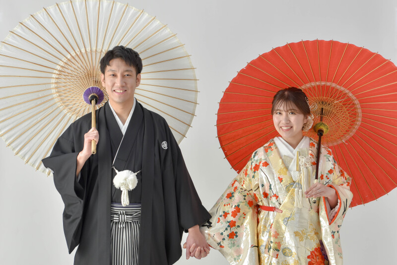 【和装&洋装どちらも楽しめる】シンプルスタジオで叶える♪打掛とドレスが着れる♪全データ付き