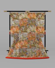 本唐織 葛家草花文