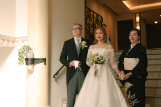 両親と一緒の教会で結婚式を