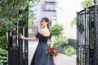 ブラックドレスでイメージチェンジ