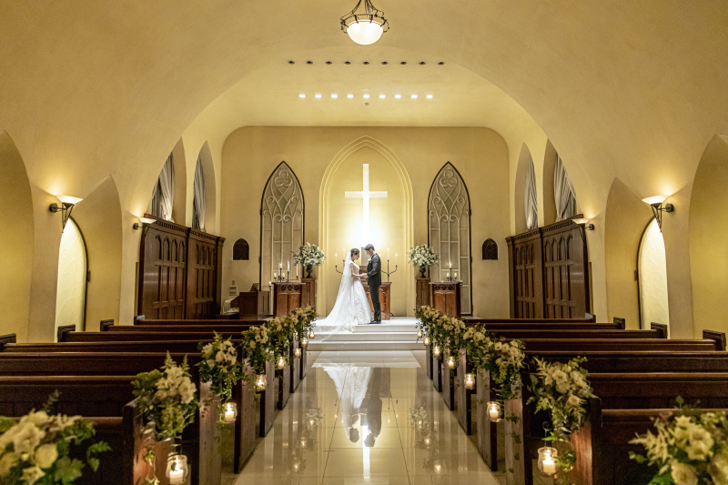 水面に映えるおふたり…