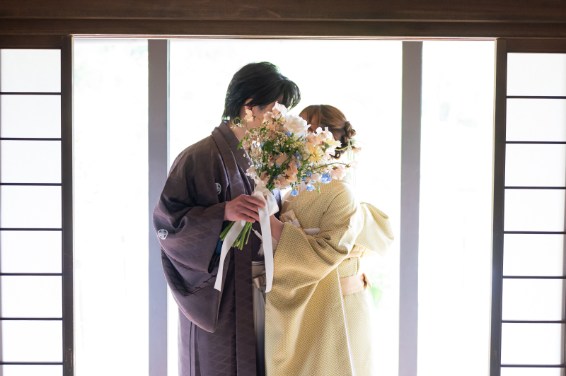 室内での写真