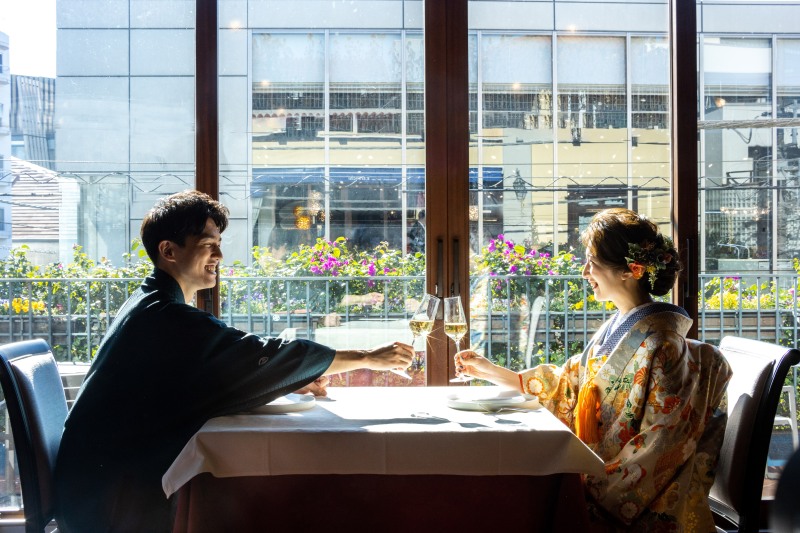 表参道イタリアンレストランにて