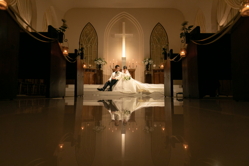 チャペルでの撮影を満喫！！