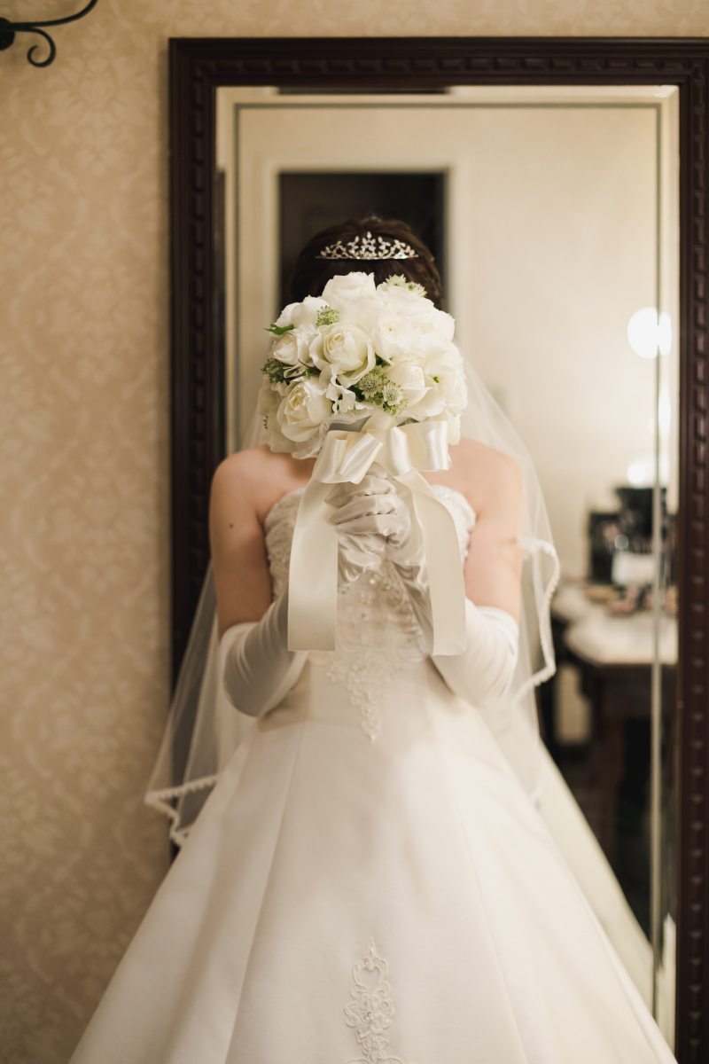 こだわりのブーケをメインに