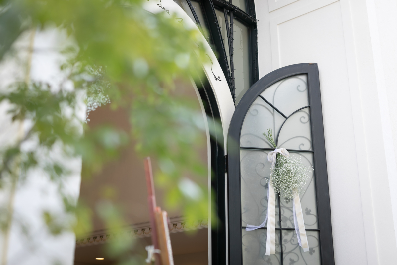 おふたりのお好きなもので教会をアレンジ