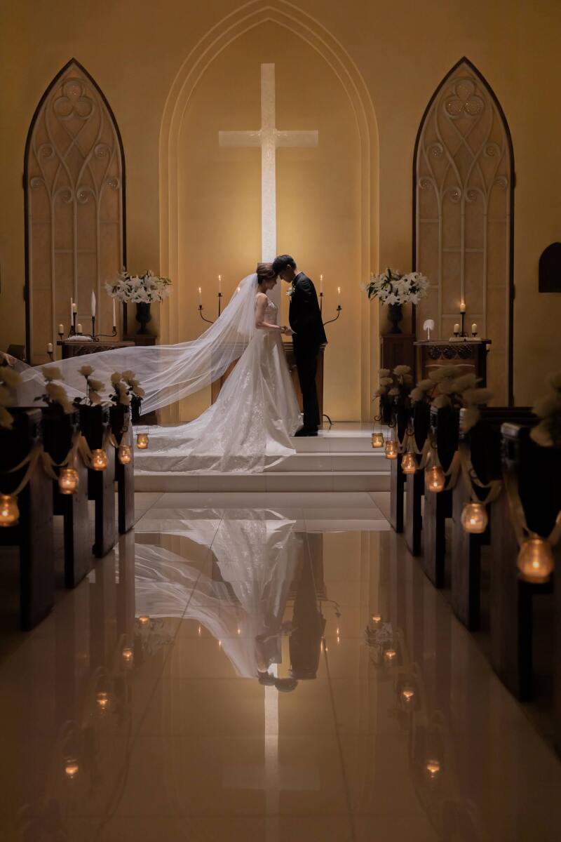 ヴァージンロードに反射