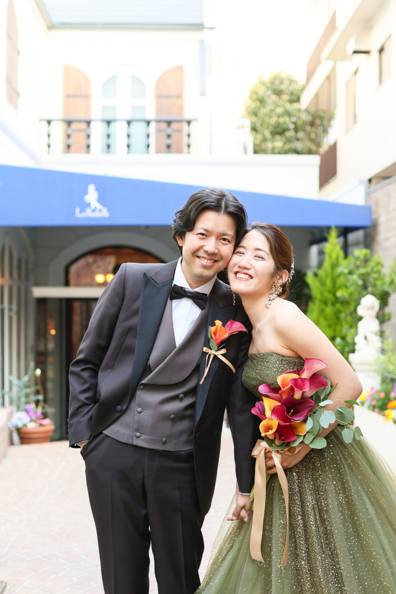 カラードレスにチェンジして