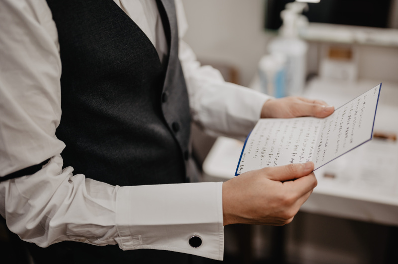 新婦様からのサプライズ