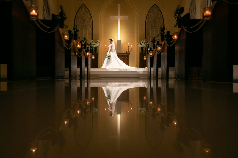 挙式後の写真撮影