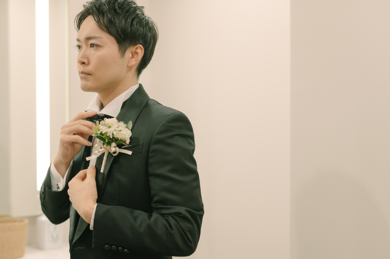 チャペルでの撮影前には・・・